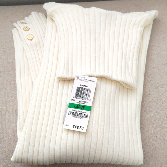 Charter Club Turtleneck in Cream size L - Picture 1 of 4